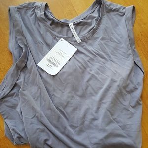 Fabletics XL loose muscle shirt, gray
